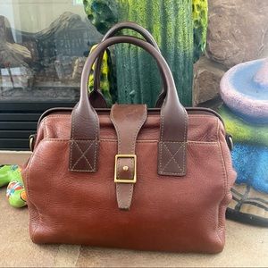 RARE❤️ Vintage Leather FOSSIL Dr. Bag hand bag, does not have shoulder strap.